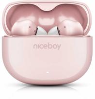 Ausinės Niceboy Niceboy Ausinės Douszne Pins 4 Sakura Rožinė Rožinė ANC BT 6.0 IPX4 Do 28h