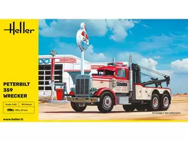 Heller Peterbilt 359 evakuatorius 1/43 surenkamas plastikinis modelis