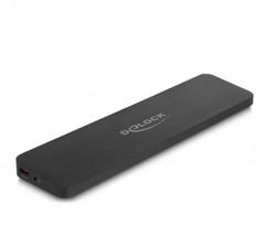 „Delock“ USB Type-C™ trijų ekranų prijungimo stotelė su „DisplayLink® 4K“ / USB 5Gbps / LAN / SD / Audio / PD 80 W