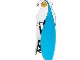 Alessi PARROT Korkociąg do butelių su aliuminio, mėlyna papuga-AAM32 AZ