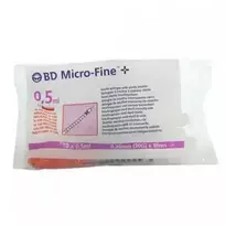 B.d švirkštas-adata Bd insulinas 0,5 U1 00 8-30 10 Becton Dickinson
