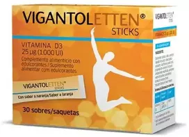 Merck Vigantoletten Vitamina D3 Sticks 30 Unidades