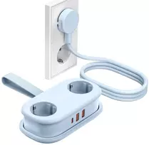 Orico AP3 20W GaN 5in1 maitinimo blokas 2x AC + 2x USB-A + 1x USB-C - Mėlyna