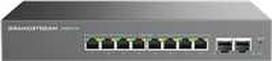 Šakotuvas Grandstream Networks „Grandstream GWN7721P“ L2 Lite valdymo komutatorius, 8x 2.5GbE RJ45, 2x 10G SFP+, PoE/PoE+