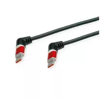 ROLINE 11.02.8348, 2 m, USB C, USB C, USB 2.0, 0.48Gbit/s, Juodas, Raudona