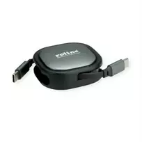 ROLINE 11.02.8420, 1.2 m, USB C, USB C, USB 2.0, Juodas, Pilkas