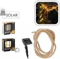 Saulės energija maitinama LED girlianda, 35 LED, 4 m, šilta balta