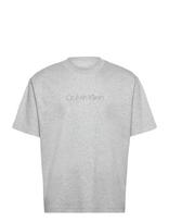 Calvin Klein - A - Rel Fashion Logo Tee - Marškinėliai trumpomis rankovėmis - Pilka