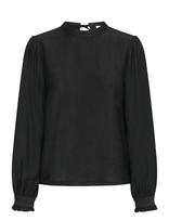 Kaffe - Karea Solid Blouse - Marškinėliai ilgomis rankovėmis - Juoda