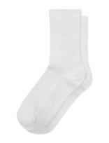 Organic Basics - Core Crew Rib Socks 3-Pack - Įprastos kojinės - Balta