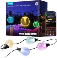 Govee H7025 RGBICW Outdoor LED String Lights, 14.63m, 2.4GHz Wi-Fi + Bluetooth