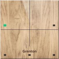 Grenton TOUCH PANEL/ 4 TOUCH FIELDS/ TF-BUS/ LIGHT WOODEN FRONT