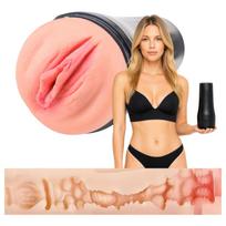 Desirel True Touch - realistiška vibruojanti vagina - natūrali/juoda