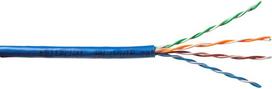 No Name Emitter Net UTP (U/UTP) Cat.5e Cable, Stranded, 4x2x24AWG, PVC, Blue