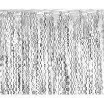 Sidabrinė dekoratyvinė užuolaida „Lietutis“ 100 x 200 cm – kabanti banguota girlianda šventėms