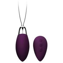„Cotoxo Fire 2“ - nešiojamas nuotolinio valdymo vibruojantis kiaušinėlis (violetinis)
