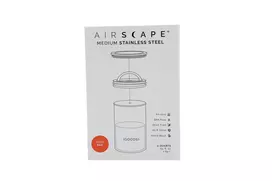 „Airscape“? Vidutinio dydžio nerūdijančio plieno aromato talpyklė, matinė signalinė raudona