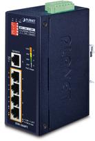 Planet PLANET ISW-504PT switch niezarządzalny L2 Fast Ethernet (10/100) obsługa PoE Black | ISW-504PT | 3548383147044