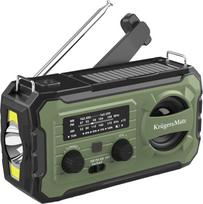 Radio Kruger&Matz Radio solarne, przenośne radio awaryjne SOS, powerbank 10000mAh, latarka, dynamo, Kruger&Matz | KM0837 | 5901890132640