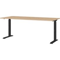 Reguliuojamas darbo stalas su ąžuolo dekoro stalviršiu 80x180 cm Lissabon – Germania