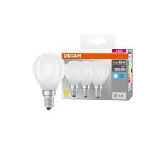 Komplektas 3 vnt. LED lemputės BASE CLASSIC FILAMENT E14/5,9W/230V 4000K - Osram