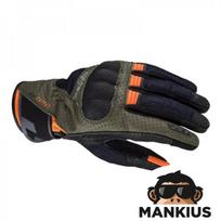 LS2 AIR RAPTOR Vyriškos pirštinės GREEN BLUE H-V ORANGE S