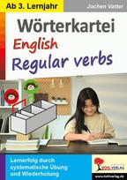 Wörterkartei English regular verbs: Lernerfolg durch systematische Übungen und Wiederholung