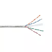 Tinklo emiterio UTP (U/UTP) 6 kat. 450 MHz kabelis, laidas, standartinis, PVC, pilkas