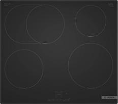 Bosch PIF61ABB5E viryklė Juoda Įmontuoti 60 cm Indukcinė viryklė, padalyta į sritis 4 zone(s)