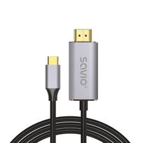 Savio USB kabelis USB 3.2 Gen 2 (3.1 Gen 2) 2 m USB C USB-C/HDMI