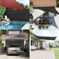 Burė nuo saulės, geltonos spalvos, 5x8m, HDPE, 160g/m²