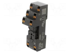 Socket | 12A | 300VAC | for DIN rail mounting | -40÷70°C | max.300VDC