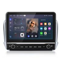 android 10.1 colių automobilių navigacijos sistemos radijas junsun peugeot 208/2008 2012-2018 gps navi wifi bt fm carplay swc