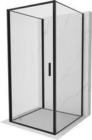 Mexen Exo-3S dušo kabina 3 sienelių, varstoma 90 x 90 cm, permatoma, juoda - 817-090-090-70-00-3S