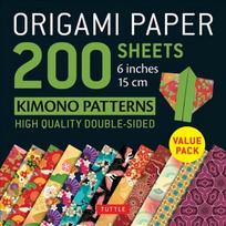 Origami Paper 200 sheets Kimono Patterns 6 (15 cm): Tuttle Origami Paper: High-Quality Double-Sided Origami Sheets Printed with 12 Patterns: Instructions for 6 Projects Included