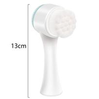 Facial cleaning products,Face Brush - Manual Facial Cleansing Brush, Silicone Scrubber for Deep Pore Exfoliation,Blue
