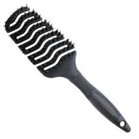 Lankstus šepetys plaukams Hercules Sägemann Flexy Shape Large Vent Brush HER9147, juodos spalvos, M