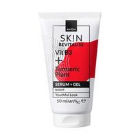 SKIN Revitalise Vit B3 + Turmeric Plant naktinis veido serumas-gelis, 50 ml, Avon
