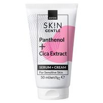 SKIN Gentle Panthenol + Cica extract veido serumas ir kremas jautriai odai, 50 ml, Avon
