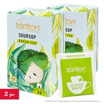 Žalioji arbata Soursop (graviola, guanaban, dygliuotoji anona), maišeliuose (popieriniuose vokuose), Tarlton, 2x(1,5g x 20vnt.)