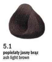 Allwaves Cream Color plaukų dažai, ilgalaikis dažymas, 100 ml 5.1 šviesiai peleninė ruda