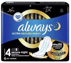 Higieniniai rankšluosčiai su sparneliais 6 vnt. ALWAYS ULTRA NIGHT
