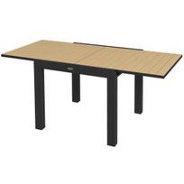 Lauko stalas išskleidžiamas 162x80 cm geltonas