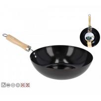 Keptuvė WOK met. 28cm med. rankena