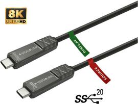VivoLink USB-C to USB-C Cable 8m for AV | PROUSBCMM8OP | 5715328142763