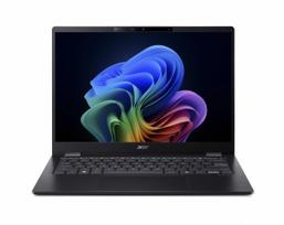 Nešiojamas kompiuteris Acer TravelMate P6 14 AI TMP614-54T-TCO, 226V, 16GB, 512GB, 14 ", Intel Arc Graphics 130V, juoda sp., EN, Windows 11 pro