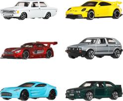 Lietų automobilių rinkinys Hot Wheels Silver Series Euro Style 6 vnt. 1:64 europietiškas