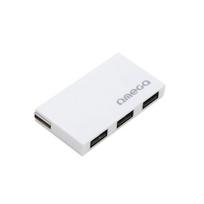 Adapteris Omega USB 2.0 HUB 4 Port, Balta