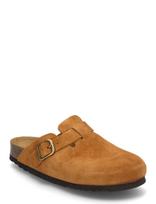 Scholl - Sl Fae Suede Cognac - Plokščiapadės basutės - Ruda