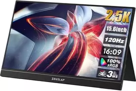 Monitorius ZEUSLAP ZP156K - 120Hz | 2.5K | IPS | 15.6"